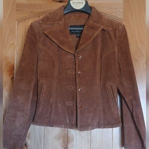 Brown Leather Suede Jacket - NWOT